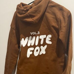 Hoodie Trending Brown White Fox